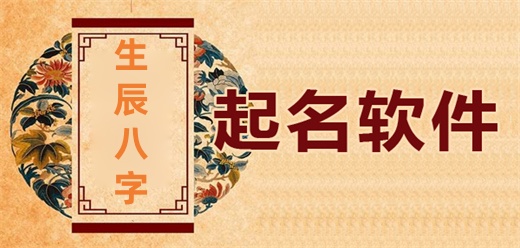 生辰八字取名软件大全